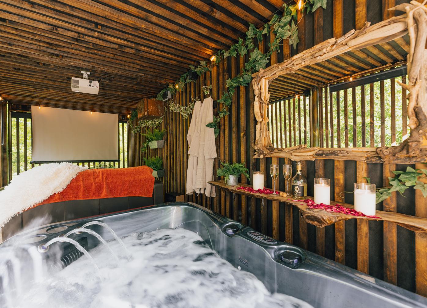 Bath inside a house